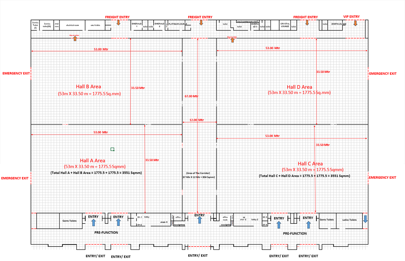 Hall 4 Grid Layout